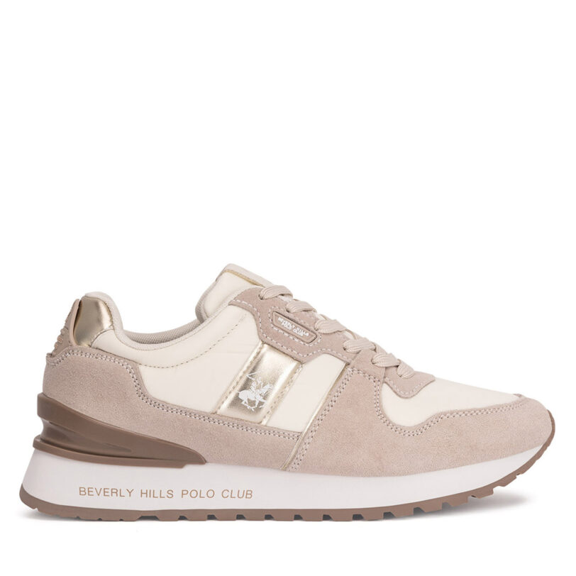 Сникърси Beverly Hills Polo Club W-3C098-2A324 Бежов цвят на ниска цена