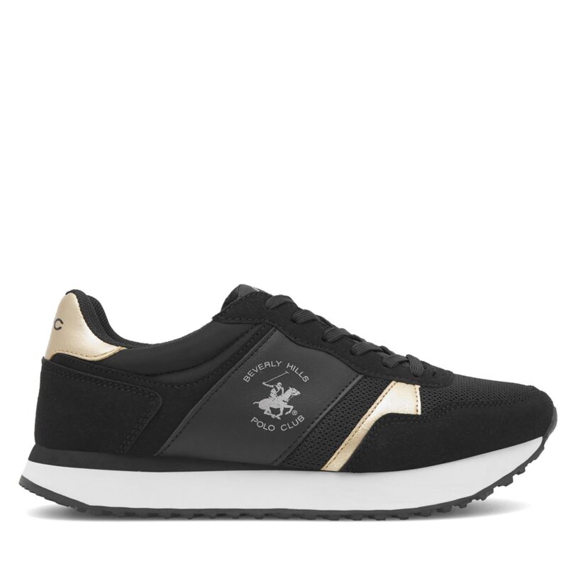 Сникърси Beverly Hills Polo Club W-SS24-3C022 Черен цвят на ниска цена