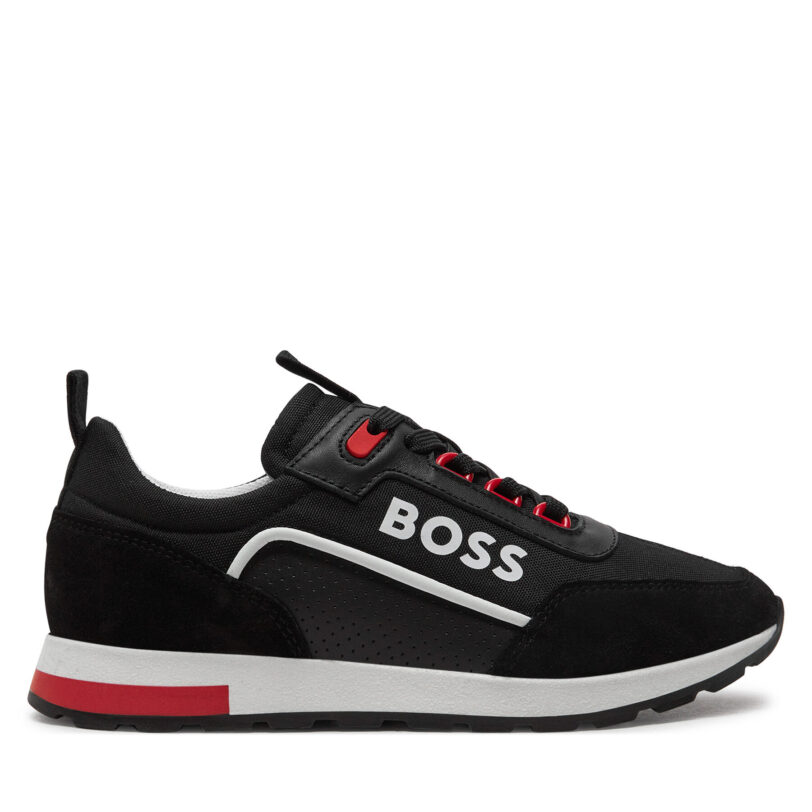 Сникърси Boss J51323 S Черен цвят на ниска цена