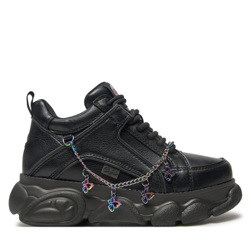 Сникърси Buffalo Cld Corin Chain Butterfly 1636209 Черен цвят на ниска цена