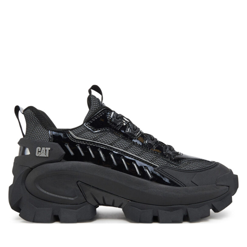 Сникърси CATerpillar Intruder Max Lace Chrometallic P726284 Черен цвят на ниска цена