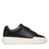 Сникърси Calvin Klein Chunky Cupsole Laceup Lth Wn YW0YW01947 Черен цвят на ниска цена