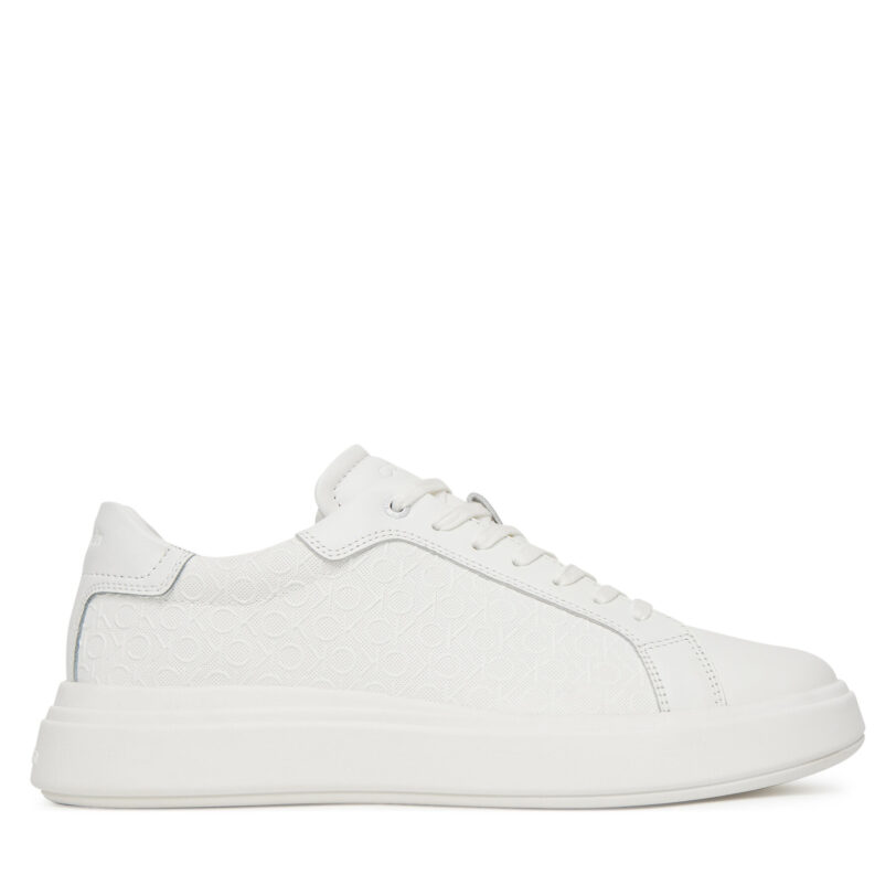 Сникърси Calvin Klein Chunky Low Top Lace Up Mono HM0HM01970 Бял цвят на ниска цена