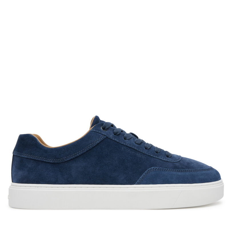 Сникърси Calvin Klein Clean Cup Low Laceup Oxf Su HM0HM01880 Тъмносин цвят на ниска цена