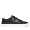 Сникърси Calvin Klein Clean Cup Low Laceup Perf Lth HM0HM01870 Черен цвят на ниска цена