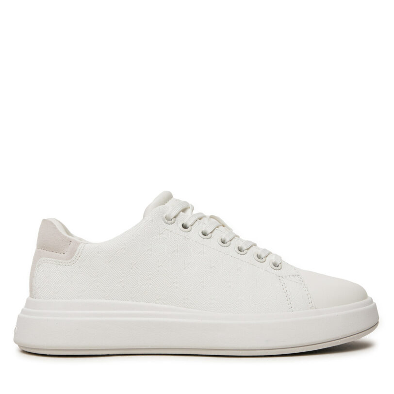Сникърси Calvin Klein Cupsole Lace Up Mono HW0HW02445 Бял цвят на ниска цена