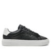 Сникърси Calvin Klein Cupsole Lace Up W/Ml Lth HW0HW02201 Черен цвят на ниска цена