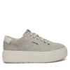 Сникърси Calvin Klein Flatform Cup Lace Up W/Ml Felt HW0HW02325 Сив цвят на ниска цена