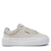 Сникърси Calvin Klein Flatform Cup Lace Up W/Ml HW0HW02282 Бежов цвят на ниска цена