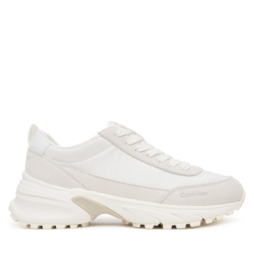 Сникърси Calvin Klein Hike Runner Casual Ny-Su Aop Wn YW0YW01995 Бял цвят на ниска цена