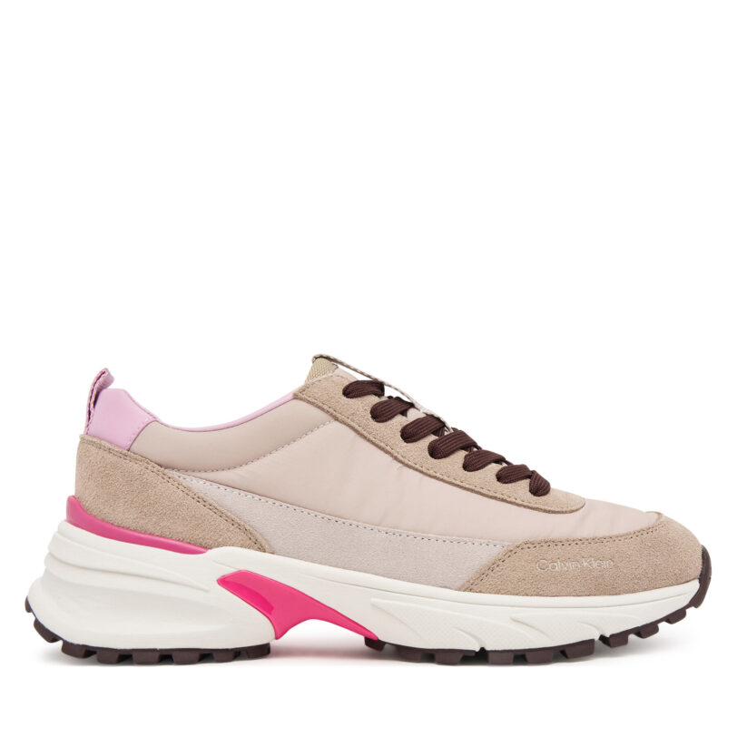 Сникърси Calvin Klein Hike Runner Mg Nylon Mix YW0YW02075 Сив цвят на ниска цена