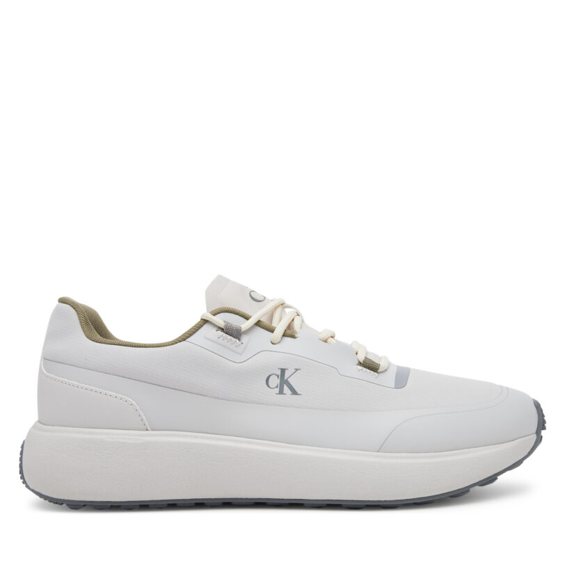 Сникърси Calvin Klein Jeans Athleisure Runner Tech Ripstop YM0YM01205 Екрю цвят на ниска цена