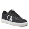 Сникърси Calvin Klein Jeans Casual Cupsole Lth-Pu Mono YM0YM00573 Черен цвят на ниска цена