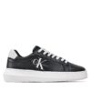 Сникърси Calvin Klein Jeans Chunky Cupsole Laceup Mon Lth Wn YW0YW00823 Черен цвят на ниска цена