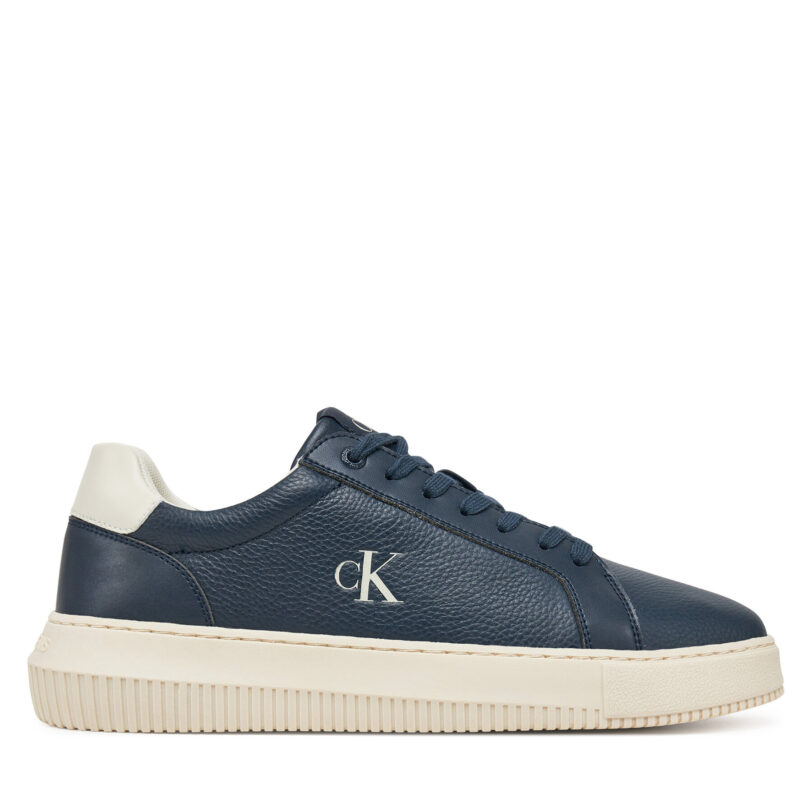 Сникърси Calvin Klein Jeans Chunky Cupsole Lth Mg Tc YM0YM01198 Тъмносин цвят на ниска цена