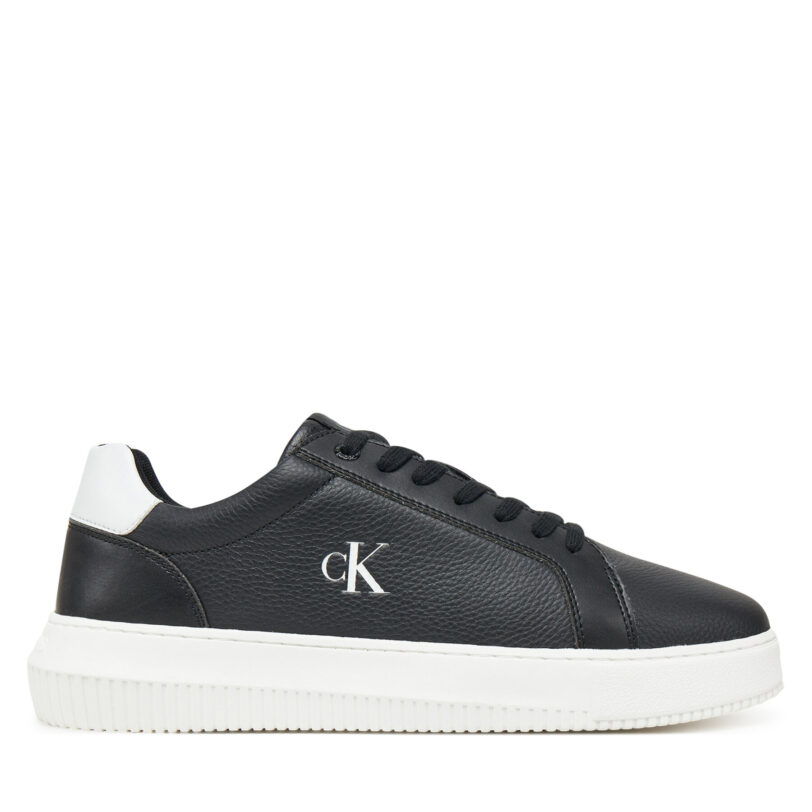 Сникърси Calvin Klein Jeans Chunky Cupsole Lth Mg Tc YM0YM01198 Черен цвят на ниска цена