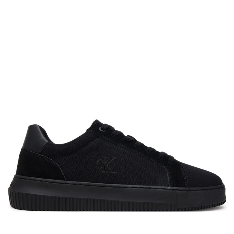 Сникърси Calvin Klein Jeans Chunky Cupsole Mg Canvas YM0YM01219 Черен цвят на ниска цена
