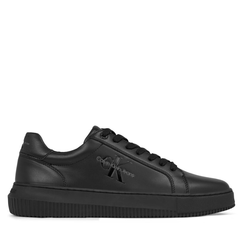 Сникърси Calvin Klein Jeans Chunky Cupsole Mono Lth YM0YM00681 Черен цвят на ниска цена