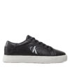 Сникърси Calvin Klein Jeans Classic Cupsole Laceup Low Lth YM0YM00491 Черен цвят на ниска цена