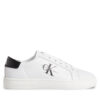 Сникърси Calvin Klein Jeans Classic Cupsole Laceup Lth Wn YW0YW01269 Бял цвят на ниска цена