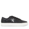 Сникърси Calvin Klein Jeans Classic Cupsole Laceup Lth Wn YW0YW01269 Черен цвят на ниска цена