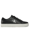 Сникърси Calvin Klein Jeans Classic Cupsole Low Laceup Lth YM0YM00864 Черен цвят на ниска цена