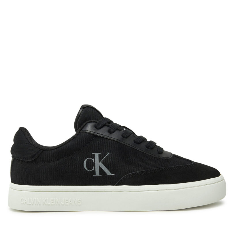 Сникърси Calvin Klein Jeans Classic Cupsole Low Mix Mg Wn YW0YW01636 Черен цвят на ниска цена