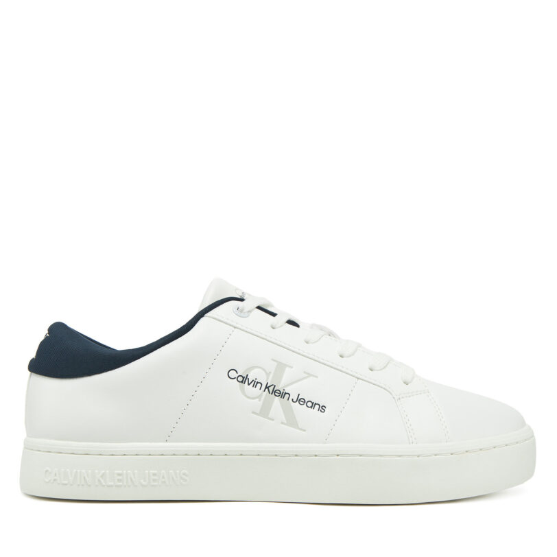 Сникърси Calvin Klein Jeans Classic Cupsole Low Ml Lth YM0YM00864 Бял цвят на ниска цена