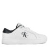 Сникърси Calvin Klein Jeans Classic Cupsole Lowlaceup Lth Wn YW0YW01444 Бял цвят на ниска цена