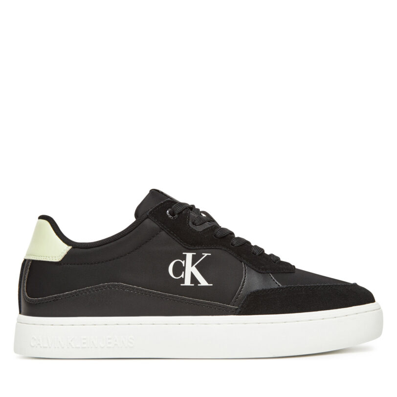 Сникърси Calvin Klein Jeans Classic Cupsole Mg Nylon Mix YM0YM01304 Черен цвят на ниска цена