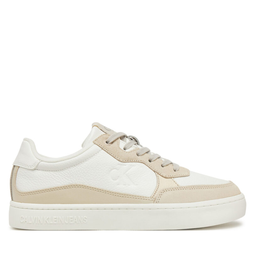 Сникърси Calvin Klein Jeans Classic Cupsole Mg Wmm YM0YM01153 Бял цвят на ниска цена