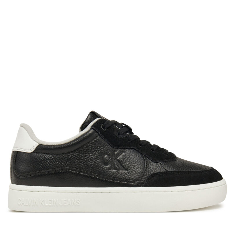 Сникърси Calvin Klein Jeans Classic Cupsole Mg Wmm YM0YM01153 Черен цвят на ниска цена