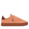 Сникърси Calvin Klein Jeans Classic Cupsole Mix In YW0YW01767 Оранжев цвят на ниска цена