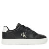 Сникърси Calvin Klein Jeans Classic Cupsole Mono Lth Wn YW0YW01902 Черен цвят на ниска цена