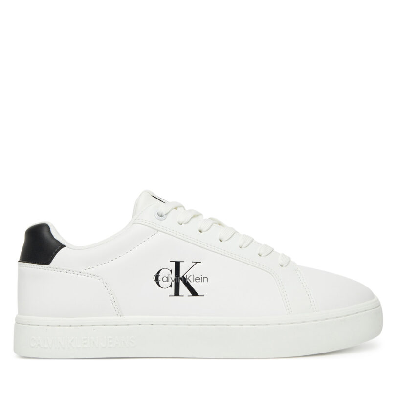 Сникърси Calvin Klein Jeans Classic Cupsole Mono Lth YM0YM01369 Бял цвят на ниска цена