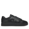 Сникърси Calvin Klein Jeans Classic Cupsole Mono Lth YM0YM01369 Черен цвят на ниска цена