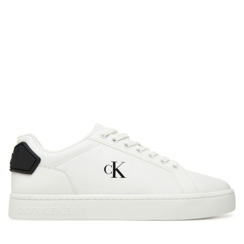 Сникърси Calvin Klein Jeans Classic Cupsole Ru Patch Lth YM0YM01297 Бял цвят на ниска цена