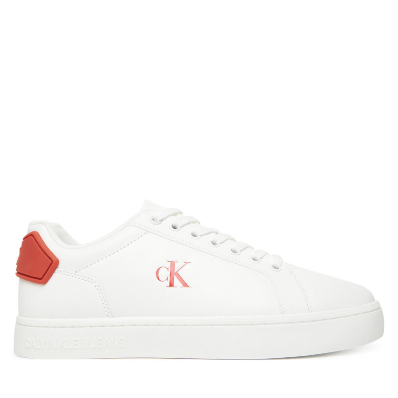 Сникърси Calvin Klein Jeans Classic Cupsole Ru Patch Lth YM0YM01297 Бял цвят на ниска цена