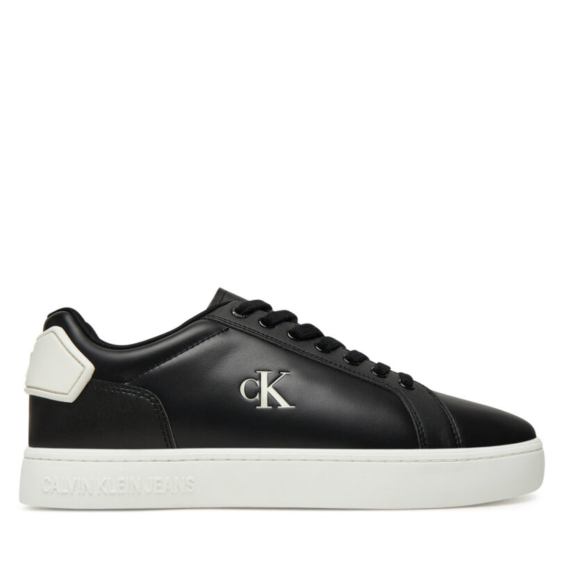 Сникърси Calvin Klein Jeans Classic Cupsole Ru Patch Lth YM0YM01297 Черен цвят на ниска цена