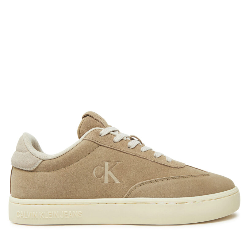 Сникърси Calvin Klein Jeans Classic Cupsole Wt Mg YM0YM01270 Бежов цвят на ниска цена