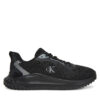 Сникърси Calvin Klein Jeans Eva Runner L-Up Mix Mesh Logo Ck YW0YW01851 Черен цвят на ниска цена