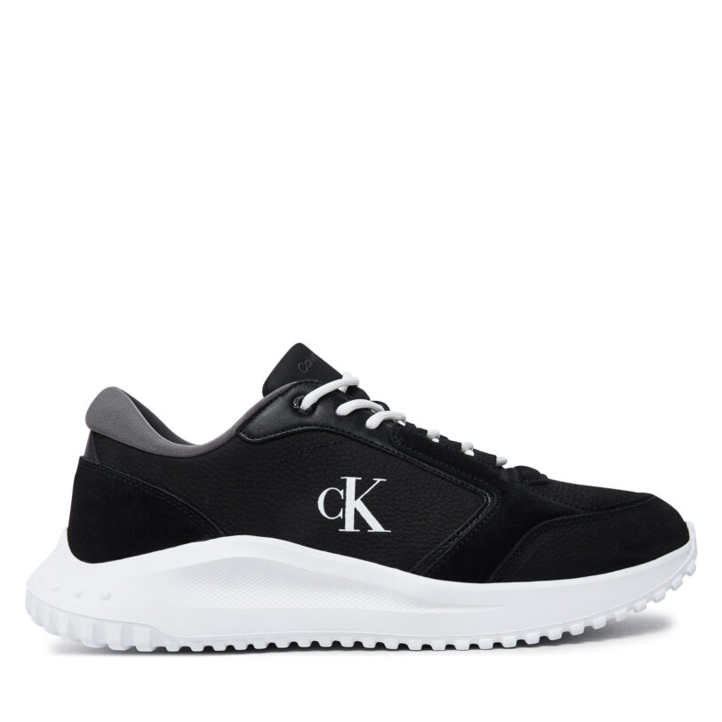 Сникърси Calvin Klein Jeans Eva Runner Low Mg Wmm YM0YM01145 Черен цвят на ниска цена