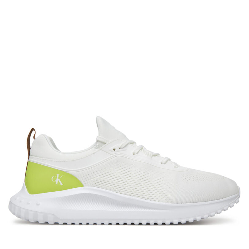 Сникърси Calvin Klein Jeans Eva Runner Tech Knit YM0YM01293 Бял цвят на ниска цена