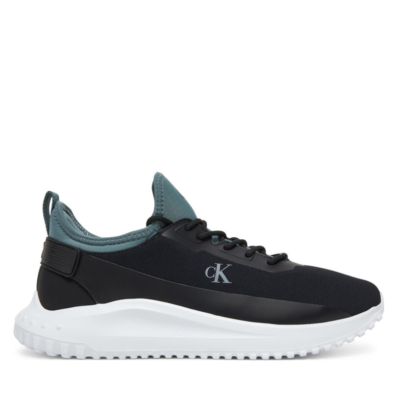 Сникърси Calvin Klein Jeans Eva Runner Tech Ripstop YM0YM01203 Черен цвят на ниска цена