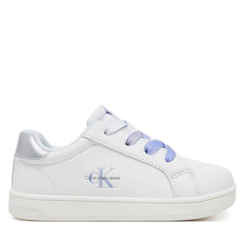 Сникърси Calvin Klein Jeans Low Cut Lace-Up Sneaker V1A9-82009-1355 M Бял цвят на ниска цена