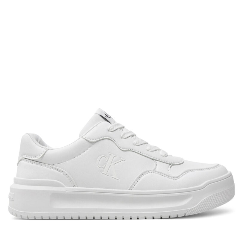 Сникърси Calvin Klein Jeans Low Cut Lace-Up Sneaker V3A9-80980-1355 S Бял цвят на ниска цена