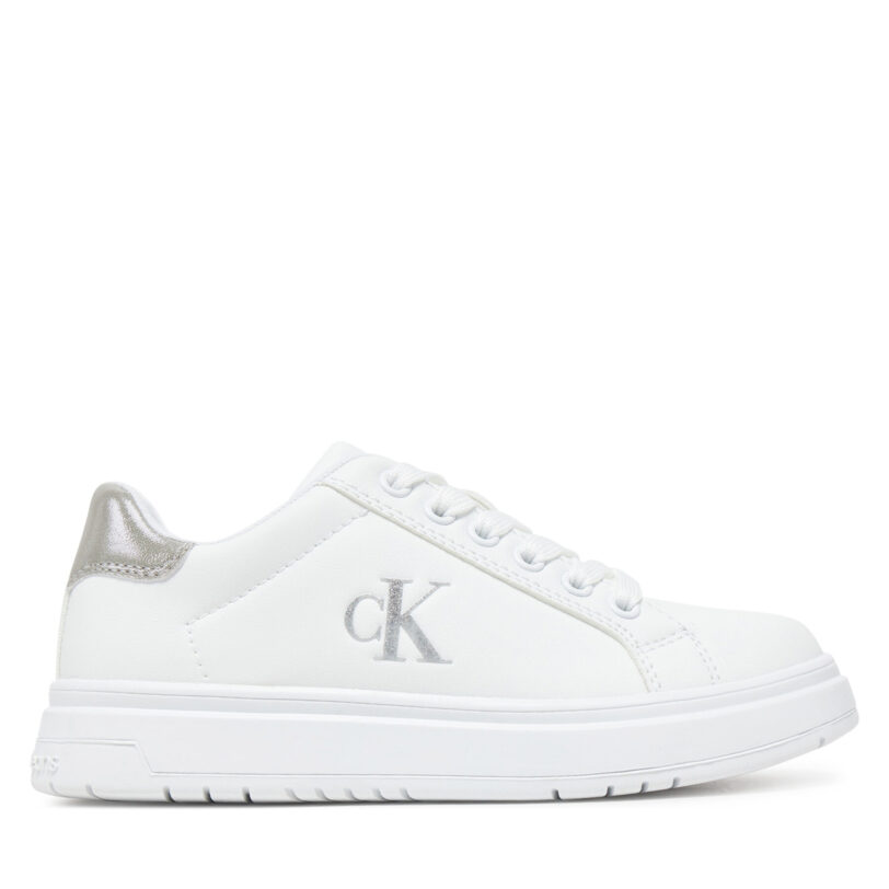 Сникърси Calvin Klein Jeans Low Cut Lace-Up Sneaker V3A9-82013-1355 M Бял цвят на ниска цена