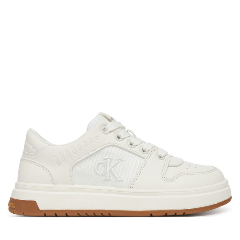 Сникърси Calvin Klein Jeans Low Cut Lace-Up Sneaker V3X9-82093-1697 M Бял цвят на ниска цена