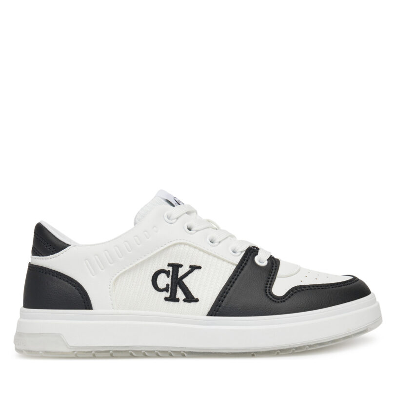 Сникърси Calvin Klein Jeans Low Cut Lace-Up Sneaker V3X9-82093-1697 S Бял цвят на ниска цена