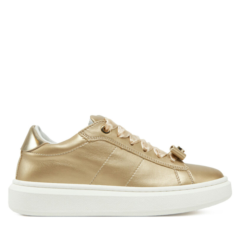 Сникърси Calvin Klein Jeans Low Cut Lace-Up Sneaker V4A9-83046-1322 M Златист цвят на ниска цена